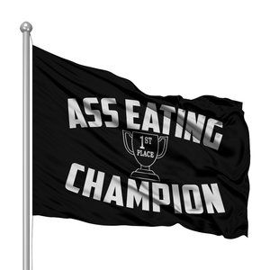 Ass Eating Flag Banner Decor 3x5 boating summer college party gag gift mancave